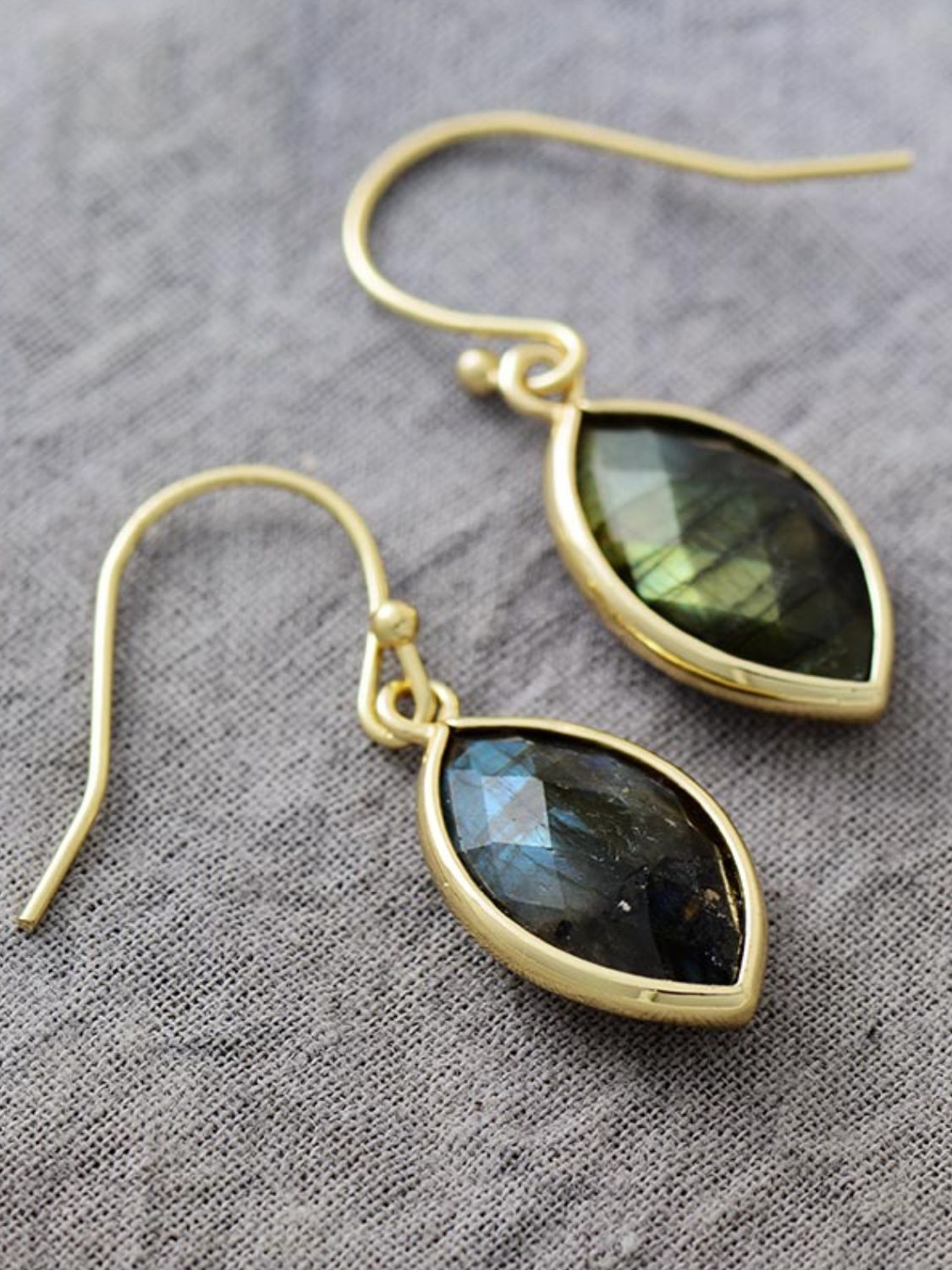 Labradorite Tear drop earrings